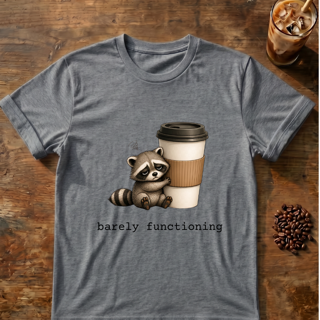 Raccoon 'barely functioning' T-Shirt