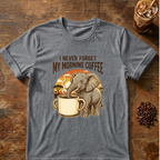 Elephant Morning Coffee T-Shirt