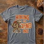Sloth coffee graphic for Pace Sloth on graphite-heather T-shirt