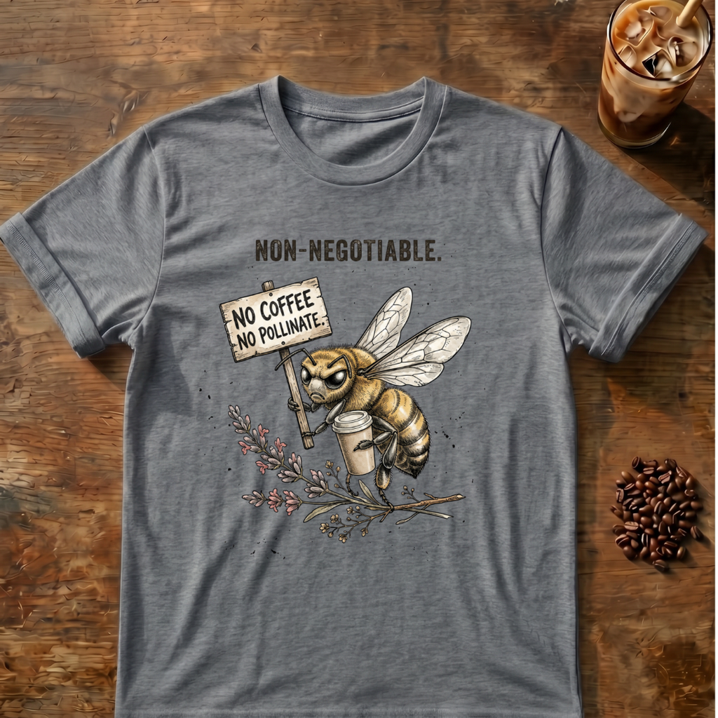 Non-Negotiable Bee “No Coffee No Pollinate” T-Shirt