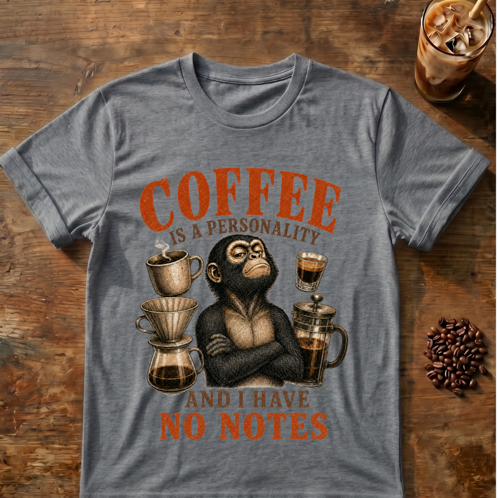 Coffee Is My Personality Spider Monkey T-Shirt