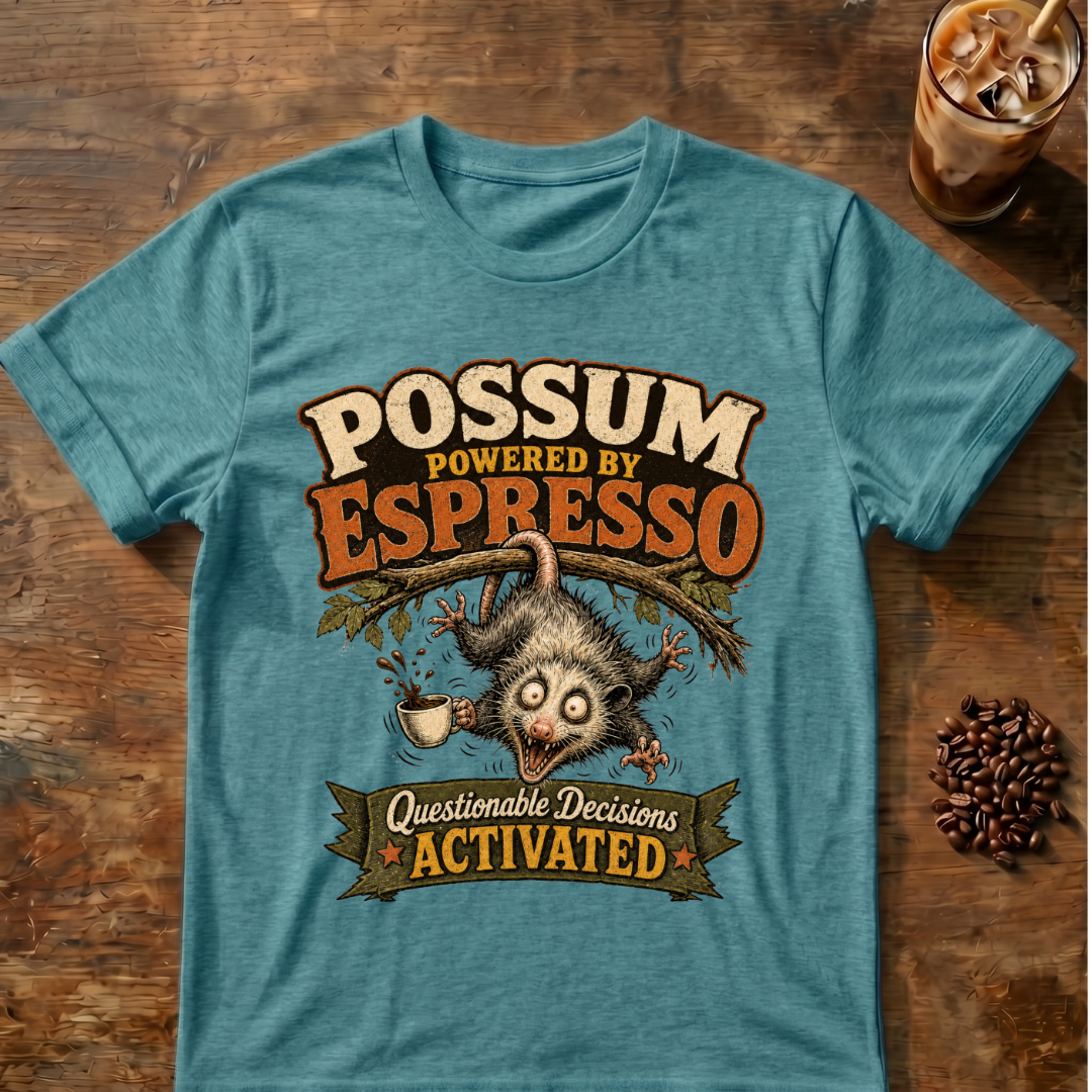 Possum Powered By Espresso T-Shirt