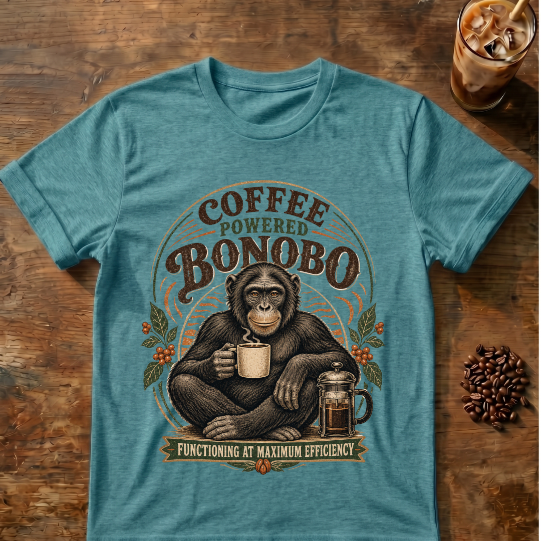 Coffee-Powered Bonobo T-Shirt