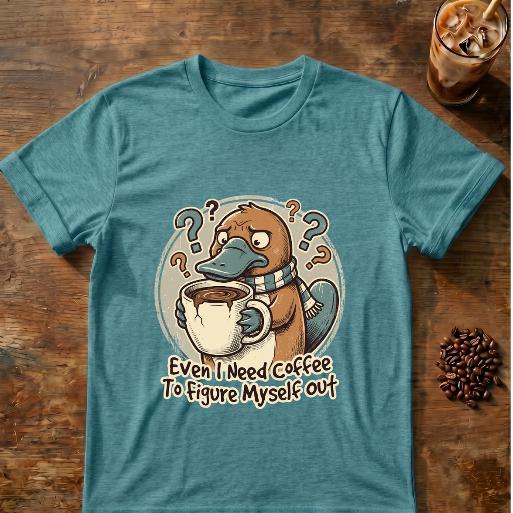 Platypus Even I need Coffee T‑Shirt