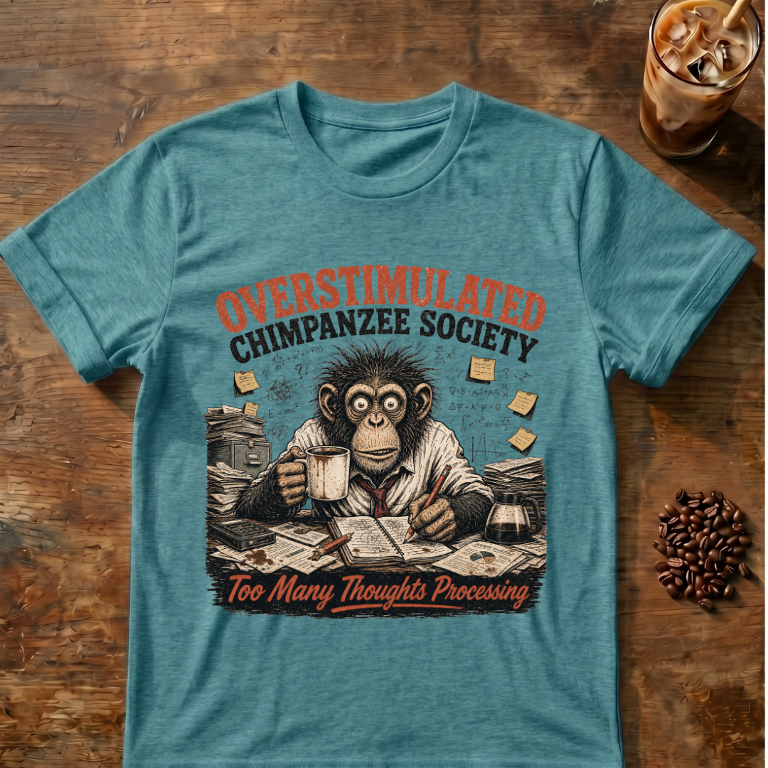 Overstimulated Chimpanzee Society T-Shirt
