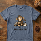This Is Probably Fine Monkey T-Shirt