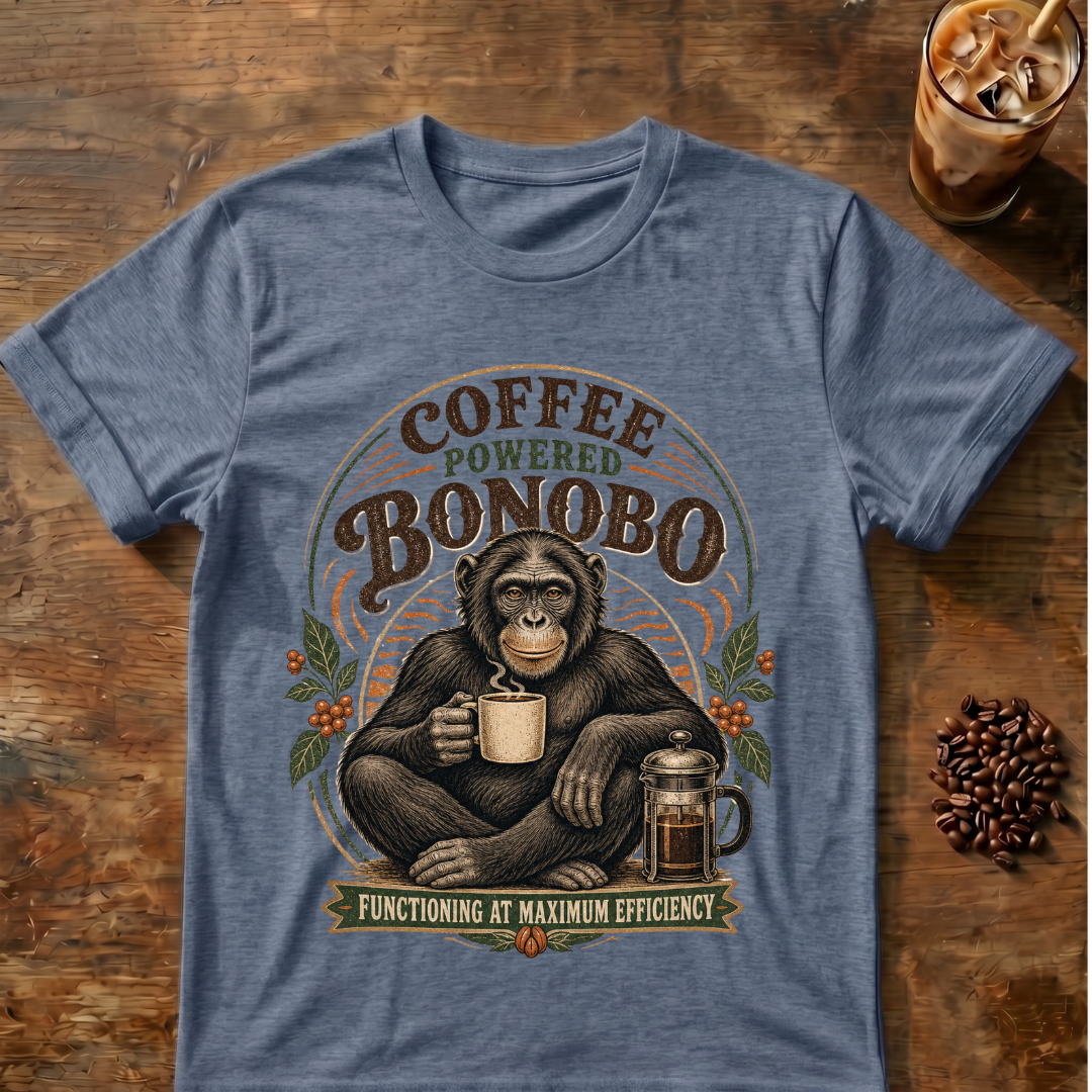 Coffee-Powered Bonobo T-Shirt