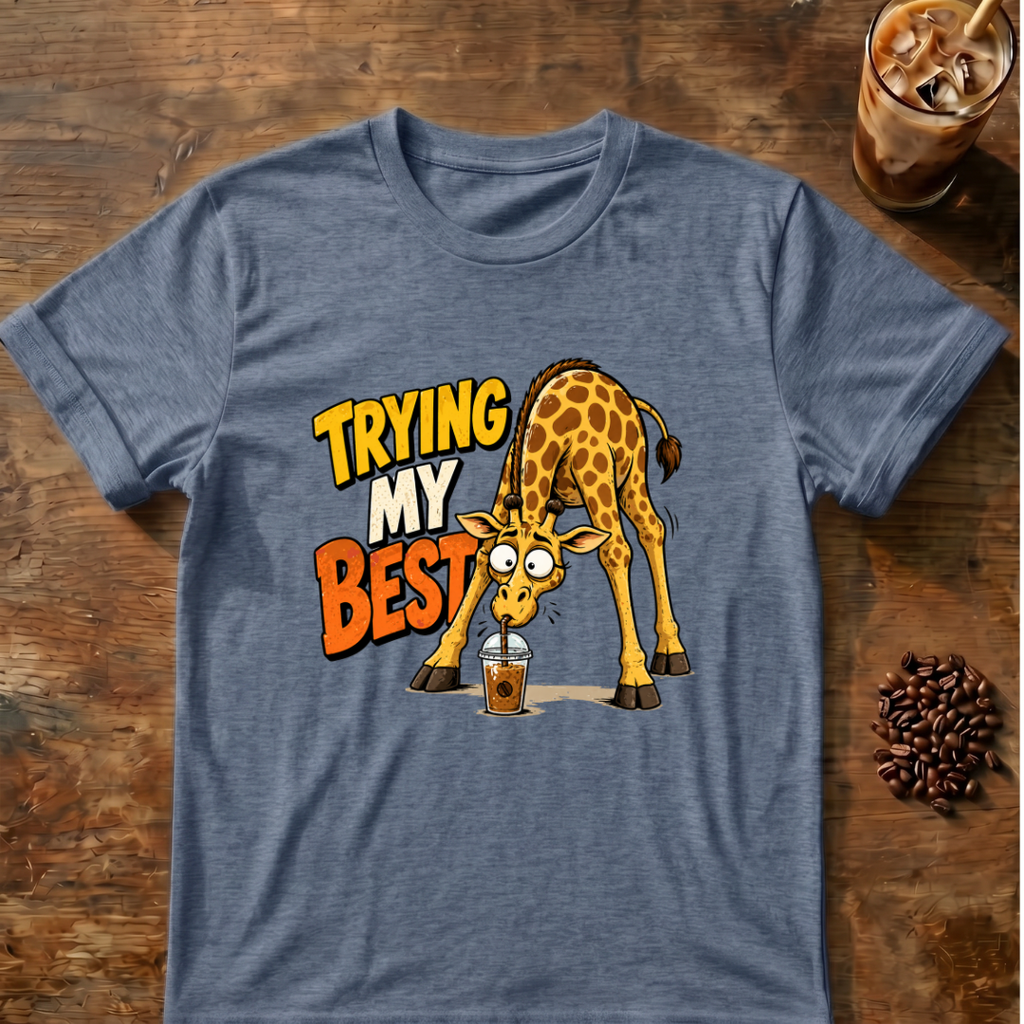 Trying My Best Giraffe T-Shirt