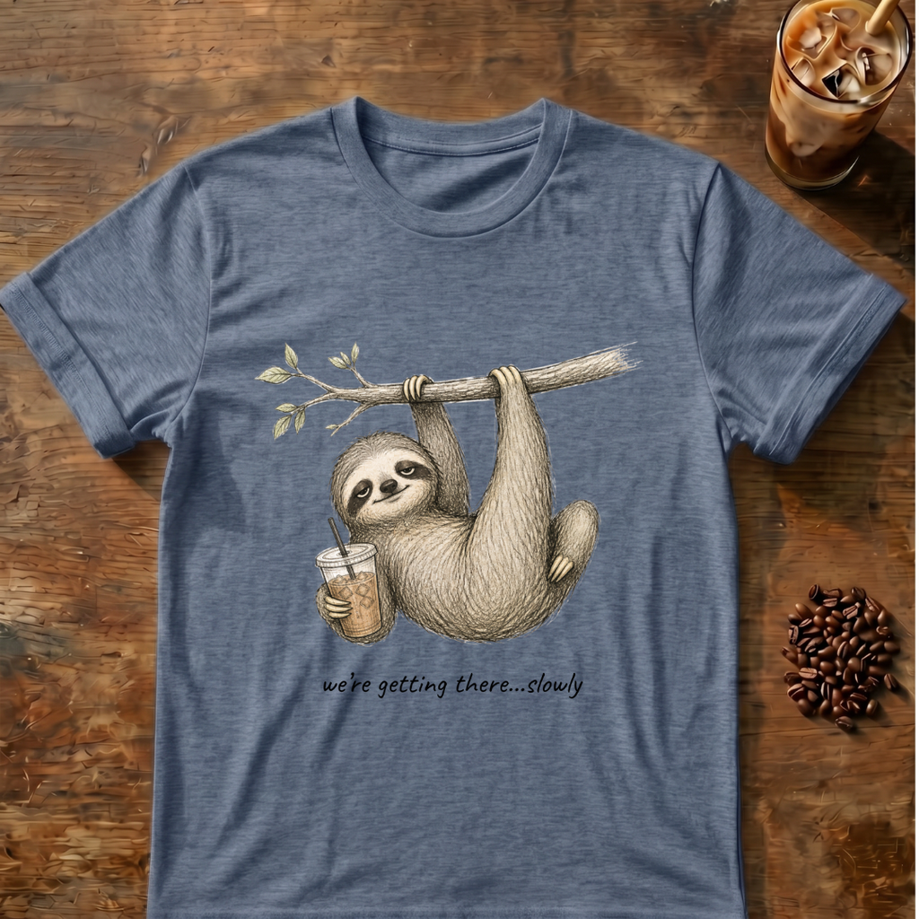 Sloth we're getting there T-shirt