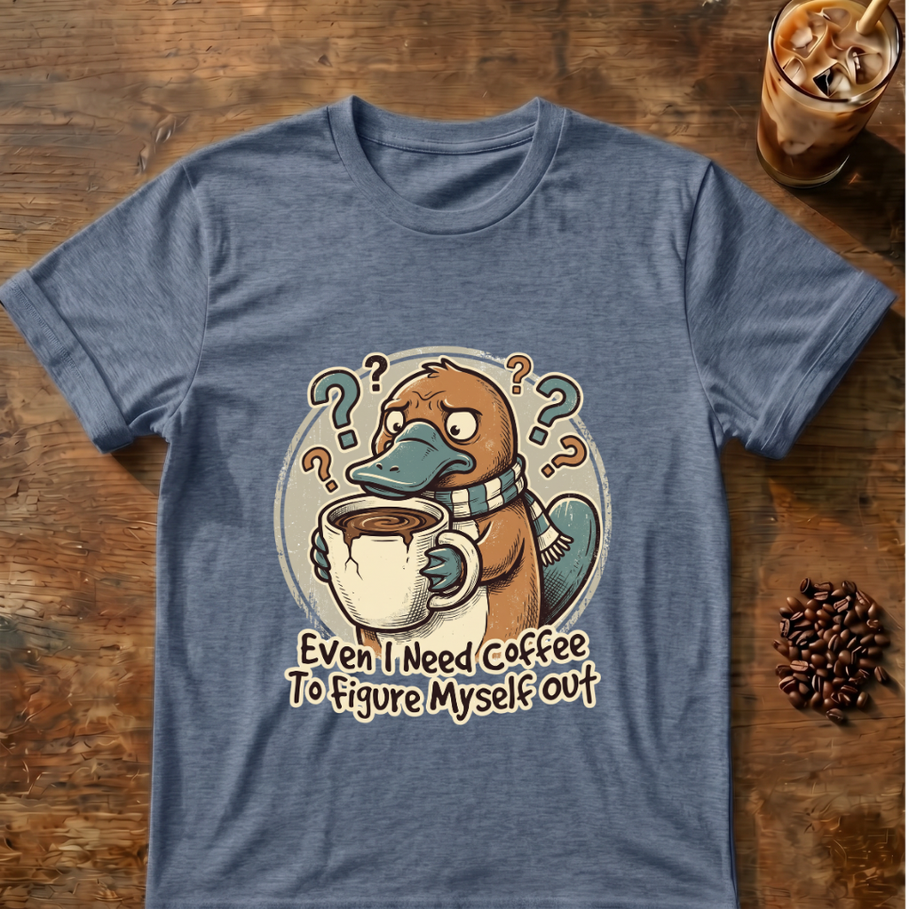 Platypus Even I need Coffee T‑Shirt