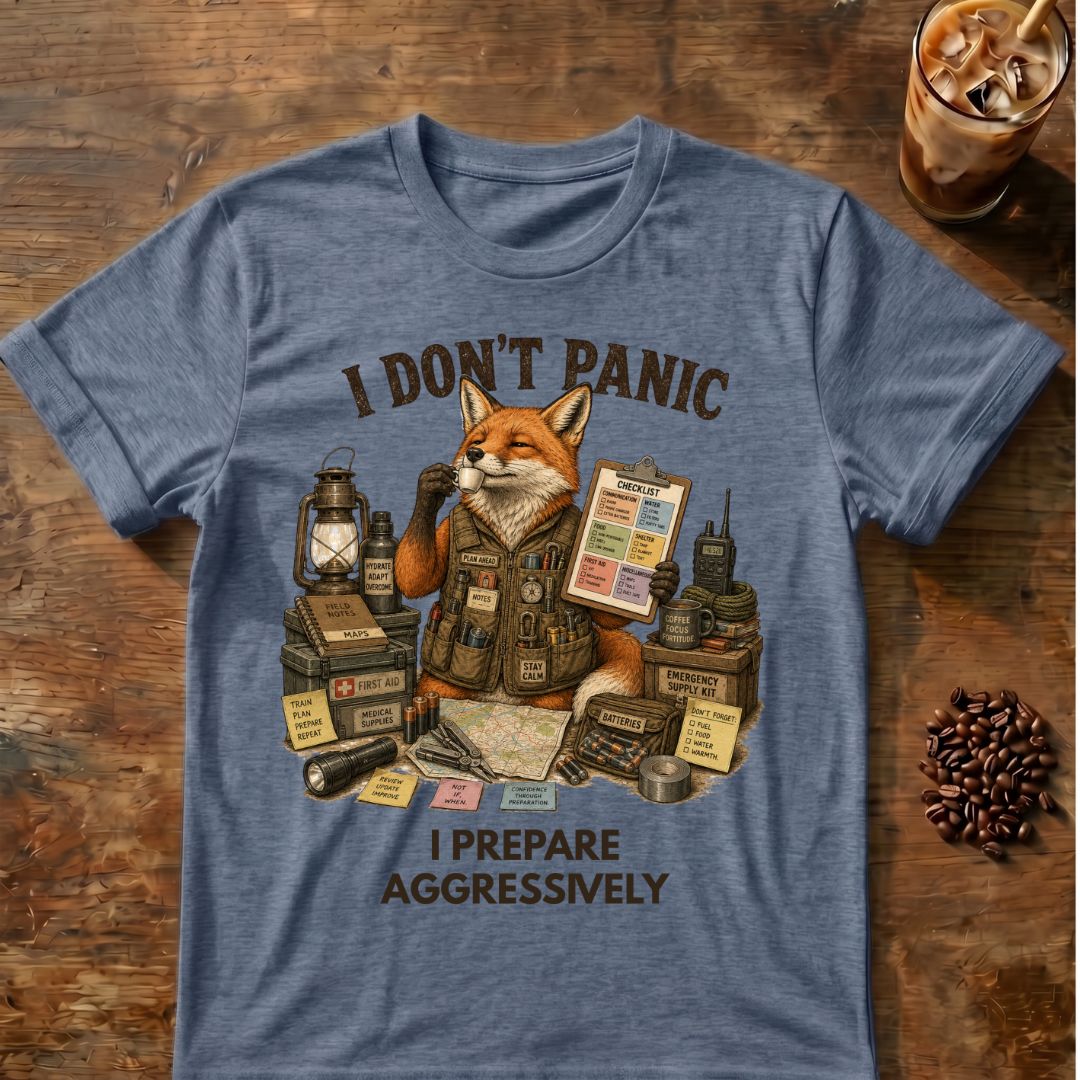 I Don't Panic Fox T-Shirt