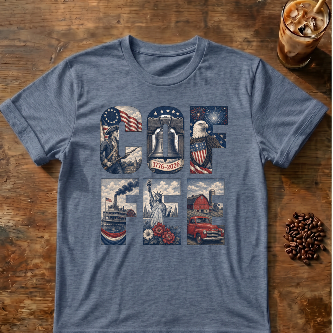 Coffee Patriotic USA T‑Shirt