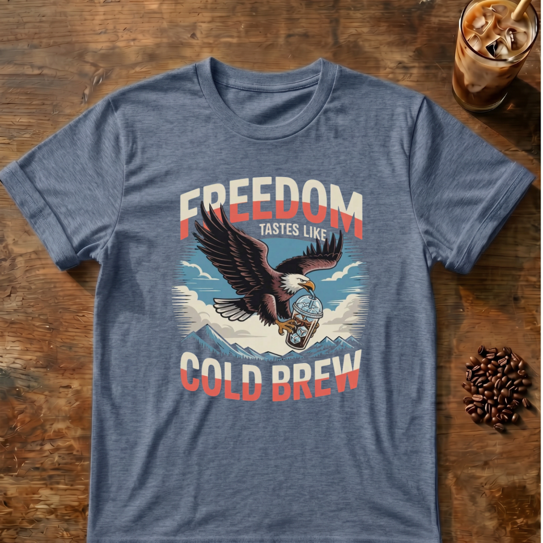 Freedom Tastes Like Cold Brew T-Shirt