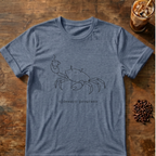Crab Line Art T-Shirt