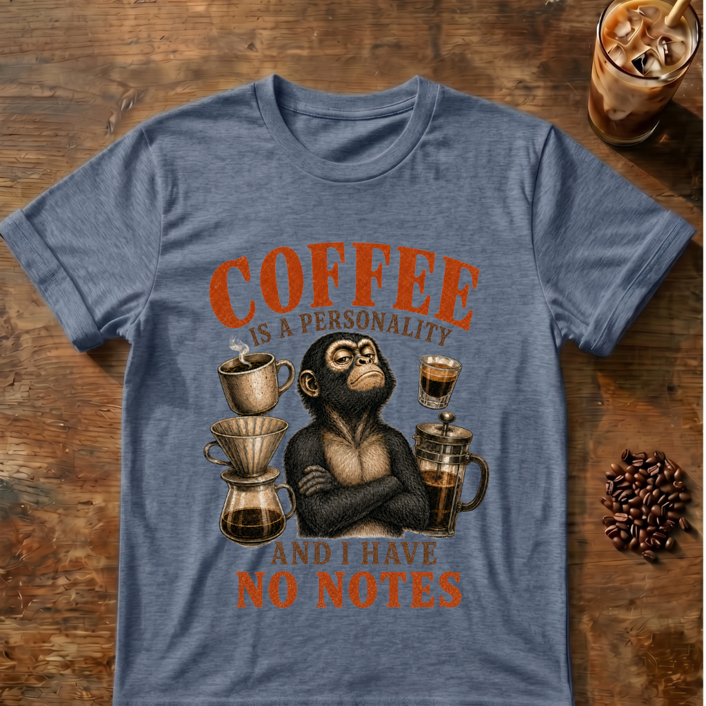 Coffee Is My Personality Spider Monkey T-Shirt