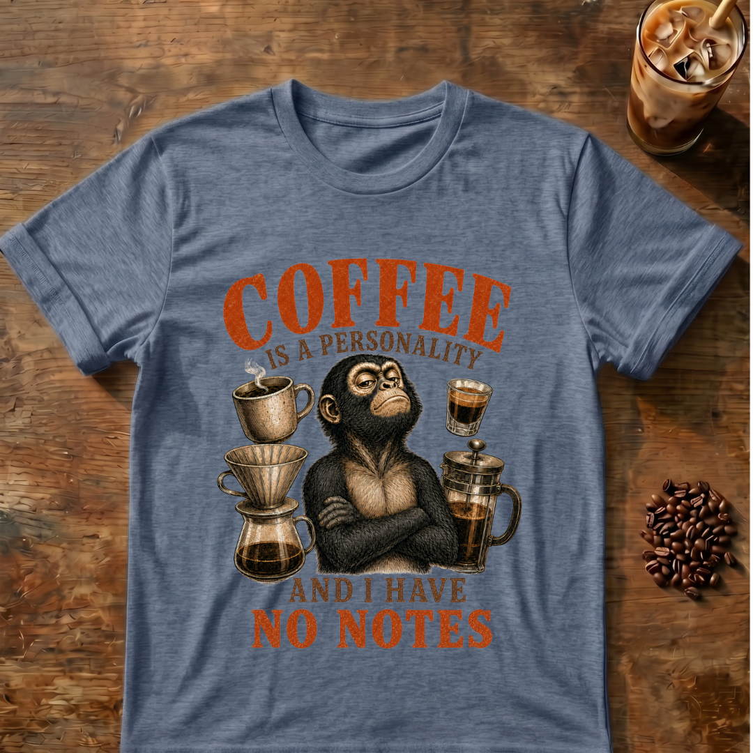 Coffee Is My Personality Spider Monkey T-Shirt