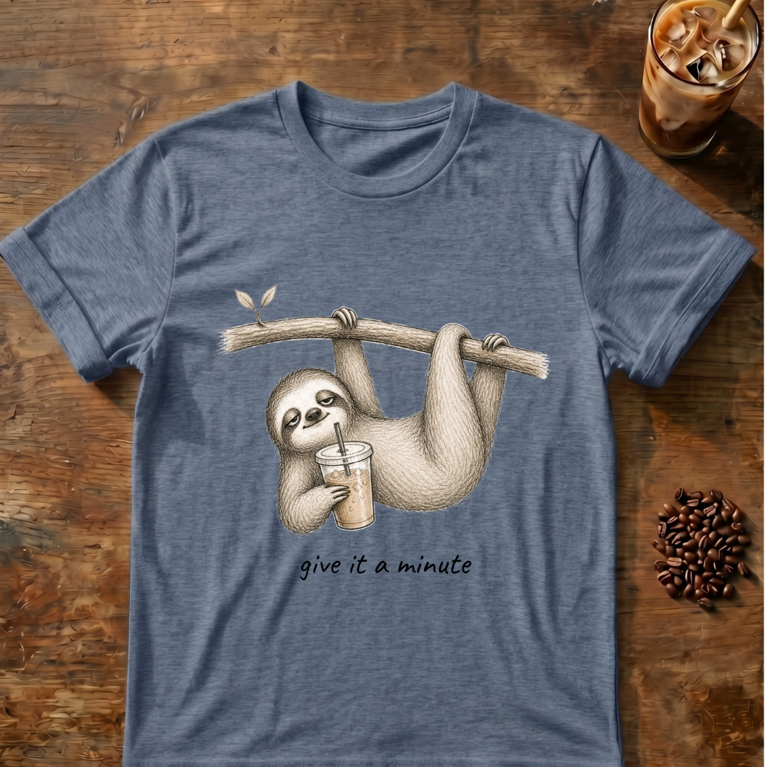 Sloth “Give It A Minute” T‑Shirt