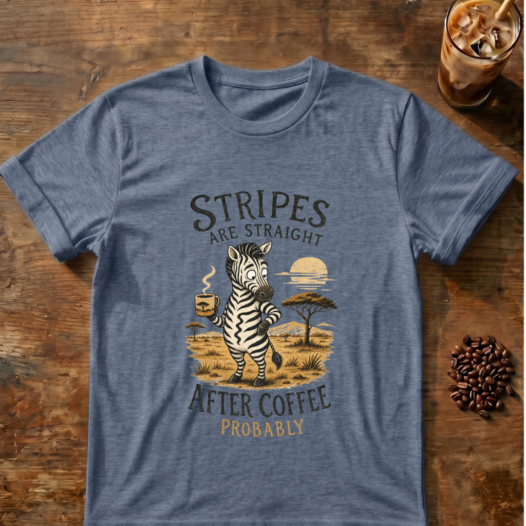 Zebra ‘Stripes Are Straight' T‑Shirt