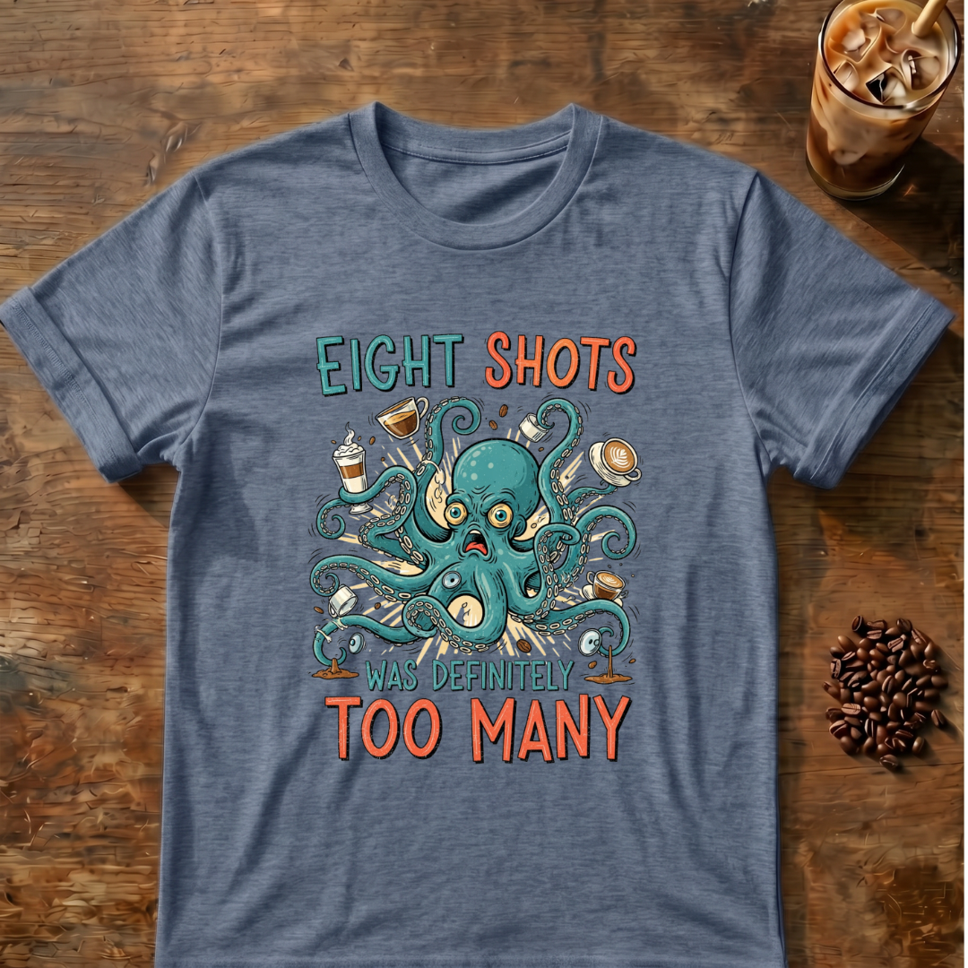 Eight Shots Too Many Octopus T-Shirt