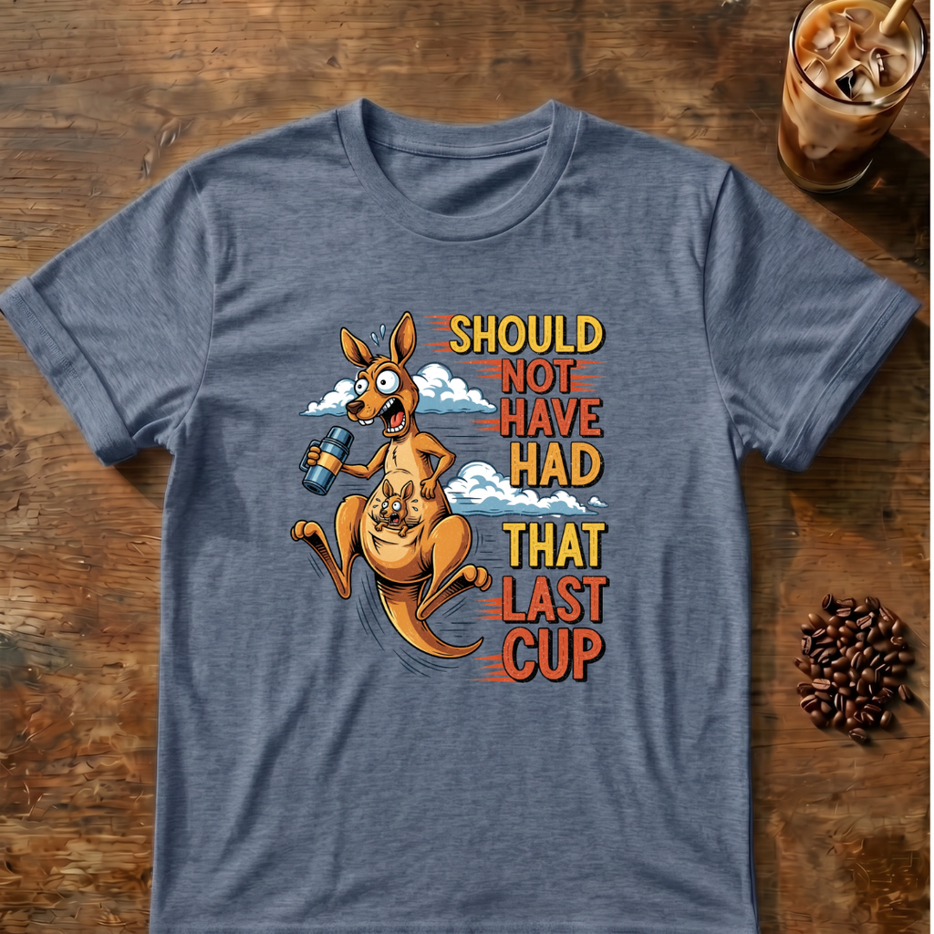 Kangaroo Last Cup Coffee T-Shirt