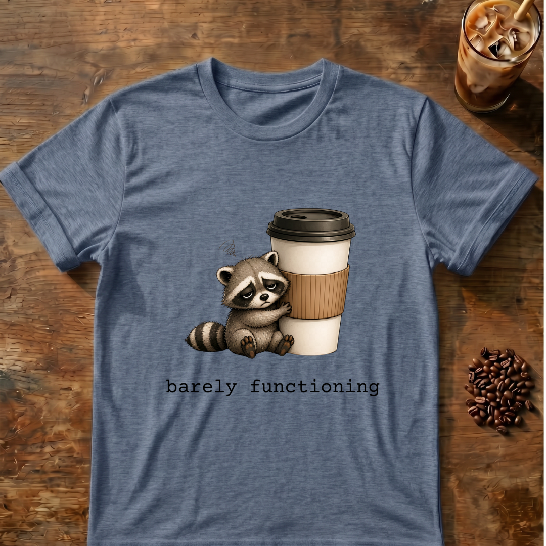 Raccoon 'barely functioning' T-Shirt
