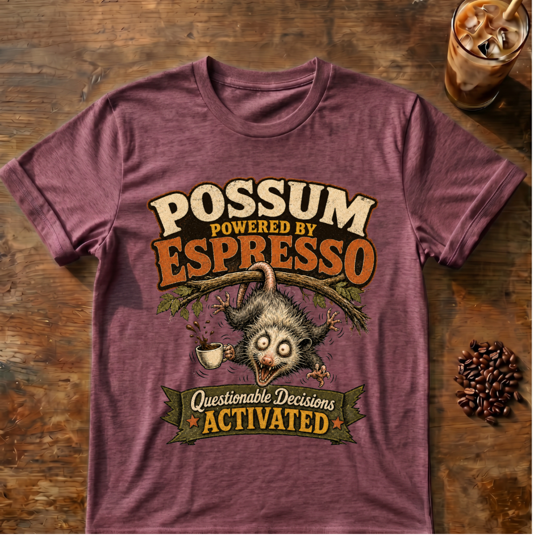 Possum Powered By Espresso T-Shirt