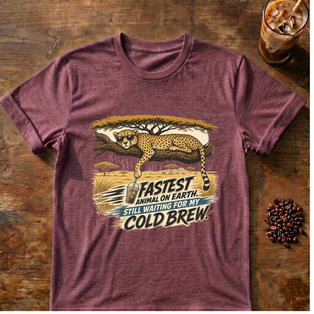 Cheetah Coffee T-shirt