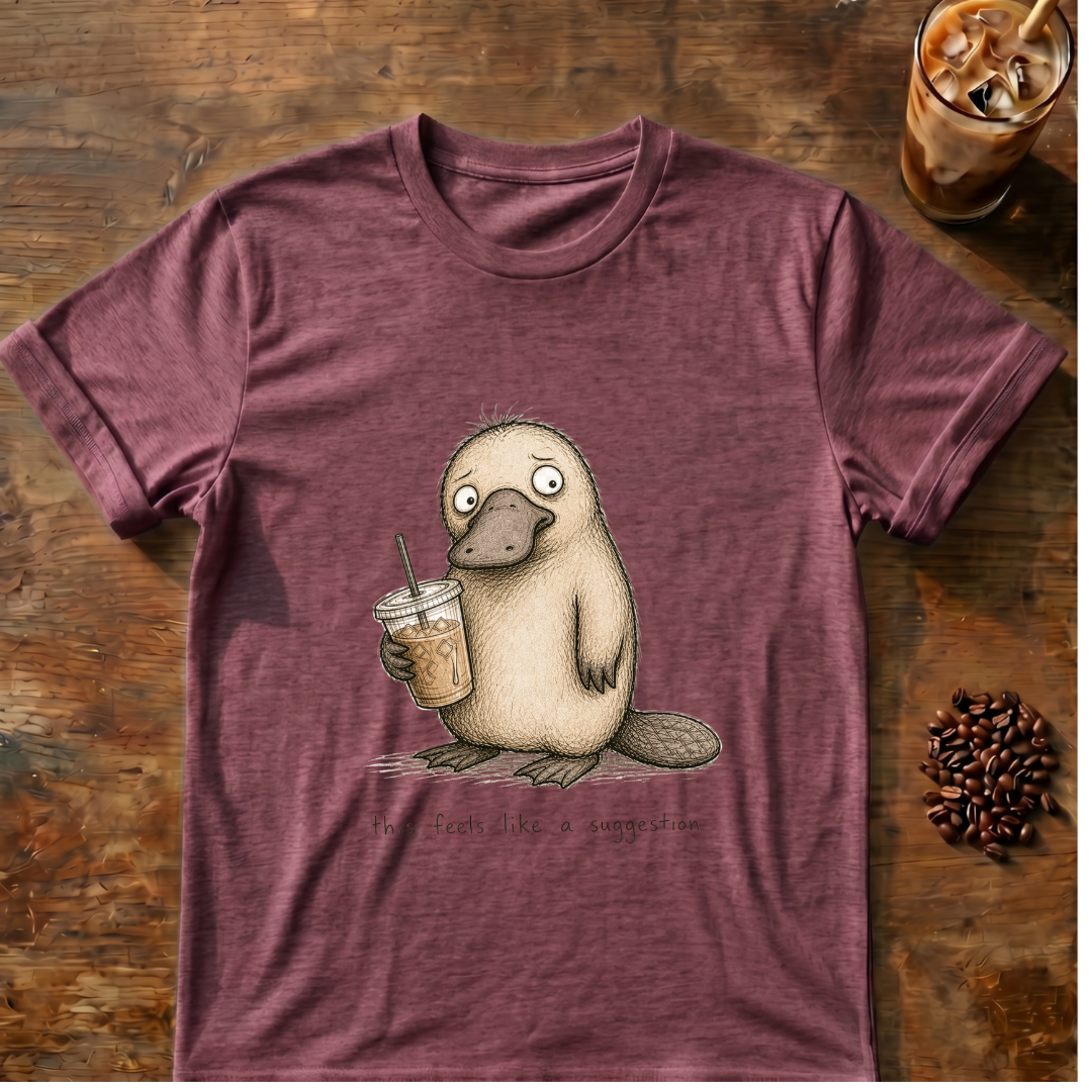 Platypus 'this feels like a suggestion' T-Shirt