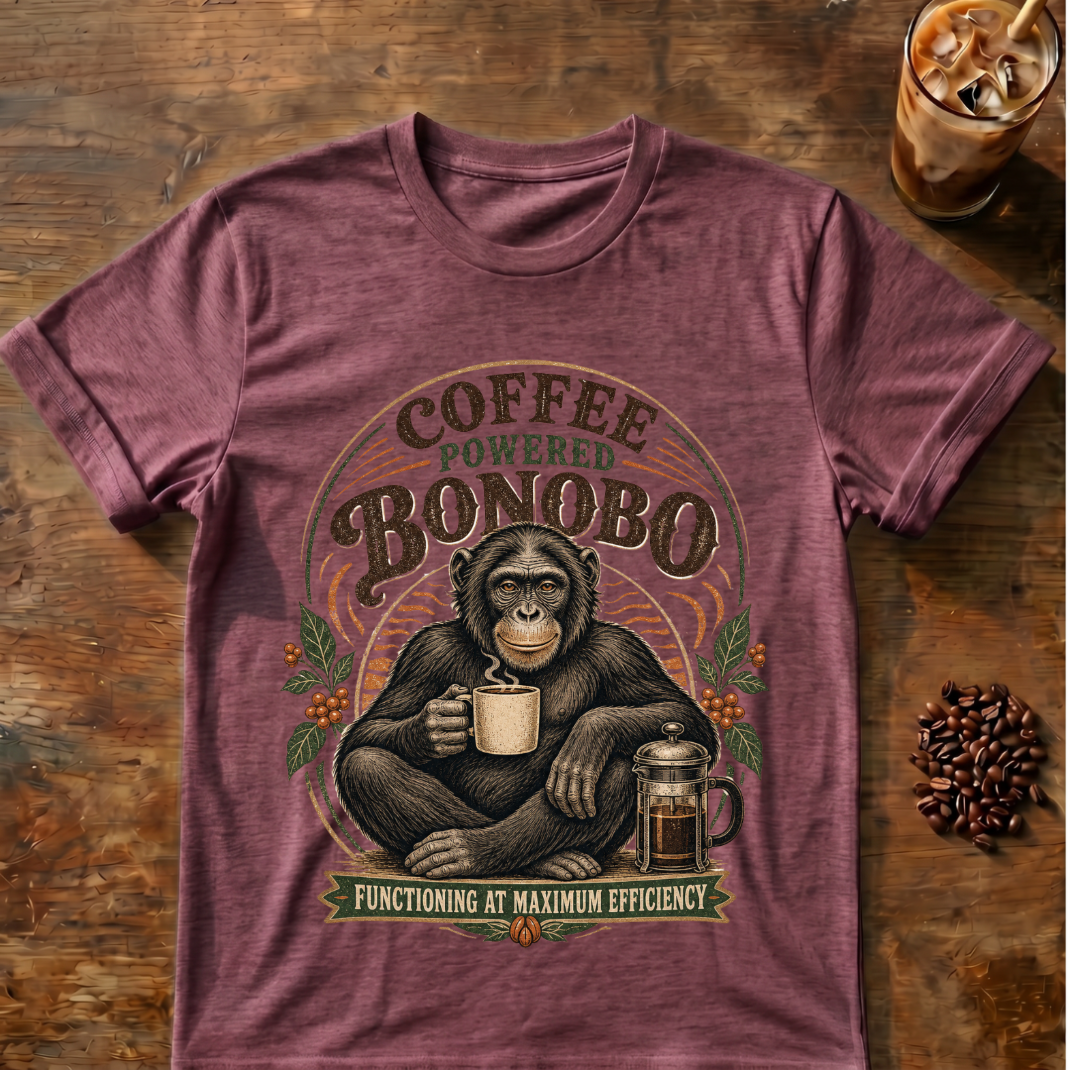Coffee-Powered Bonobo T-Shirt