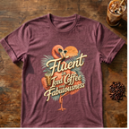 Fluent In Iced Coffee Flamingo T-Shirt