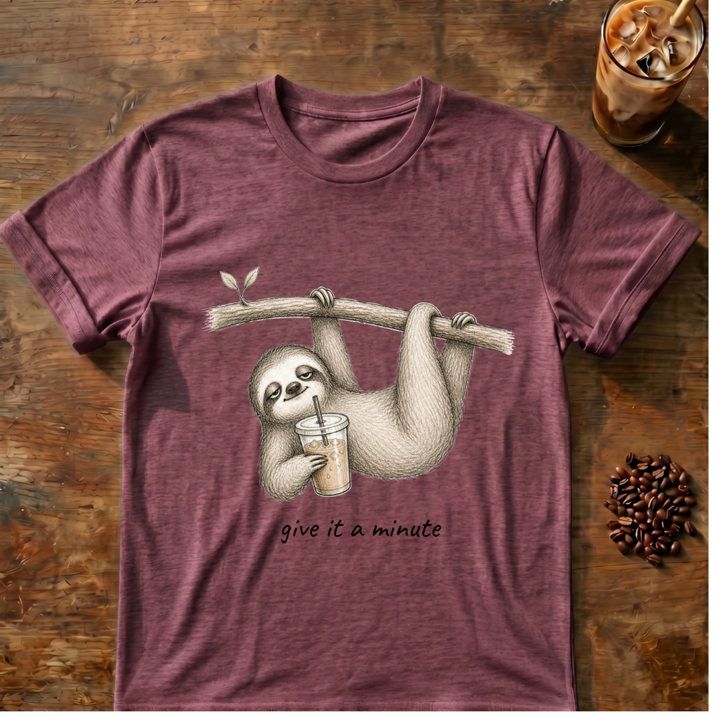 Sloth “Give It A Minute” T‑Shirt