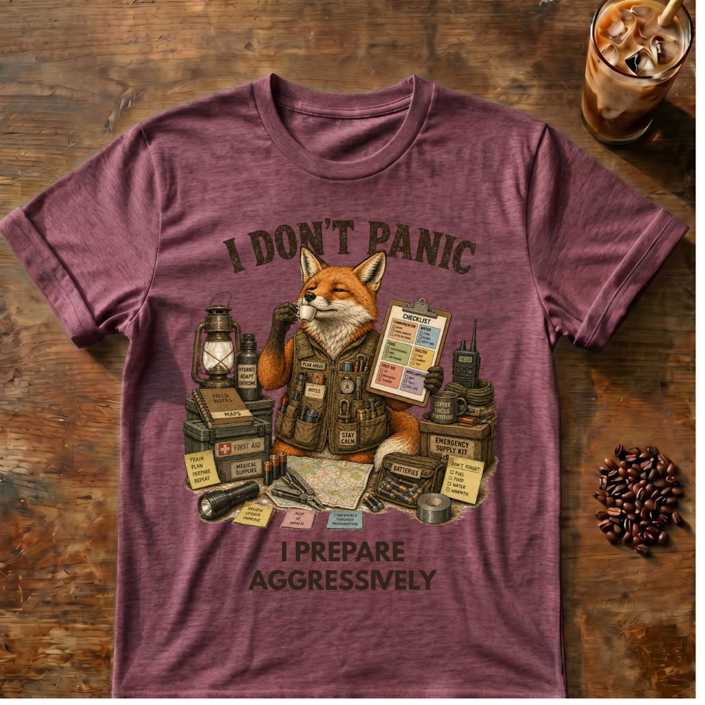 I Don't Panic Fox T-Shirt