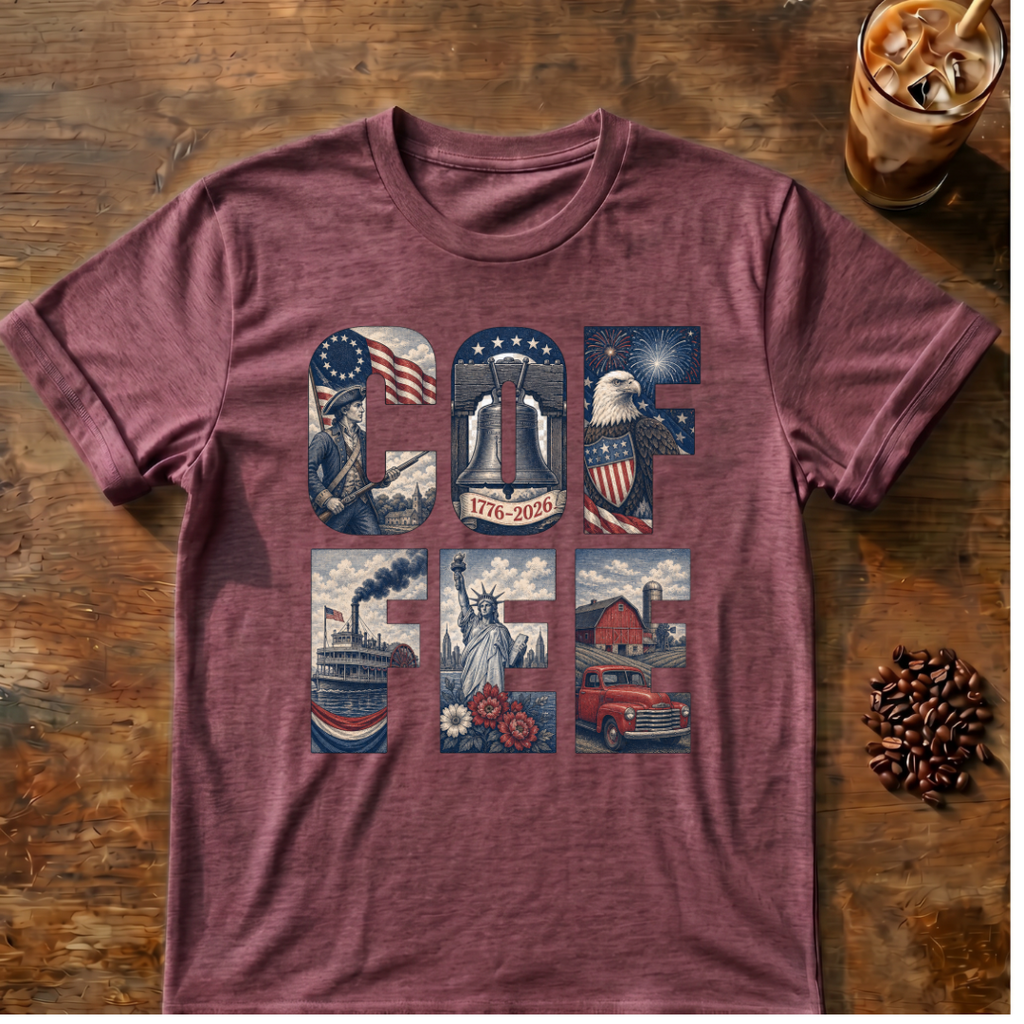 Coffee Patriotic USA T‑Shirt