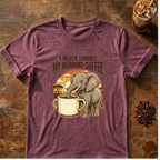 Elephant Morning Coffee T-Shirt