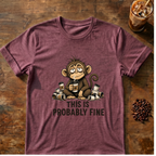 This Is Probably Fine Monkey T-Shirt
