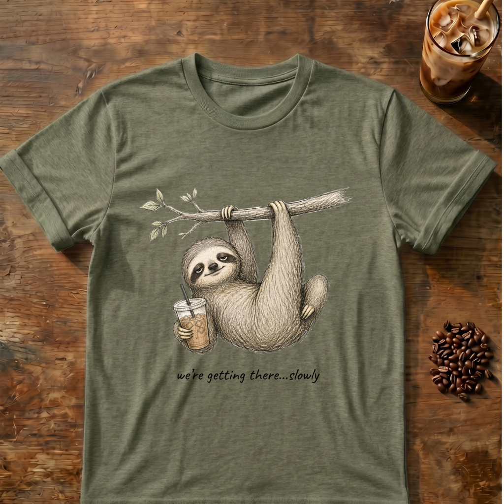 Sloth we're getting there T-shirt