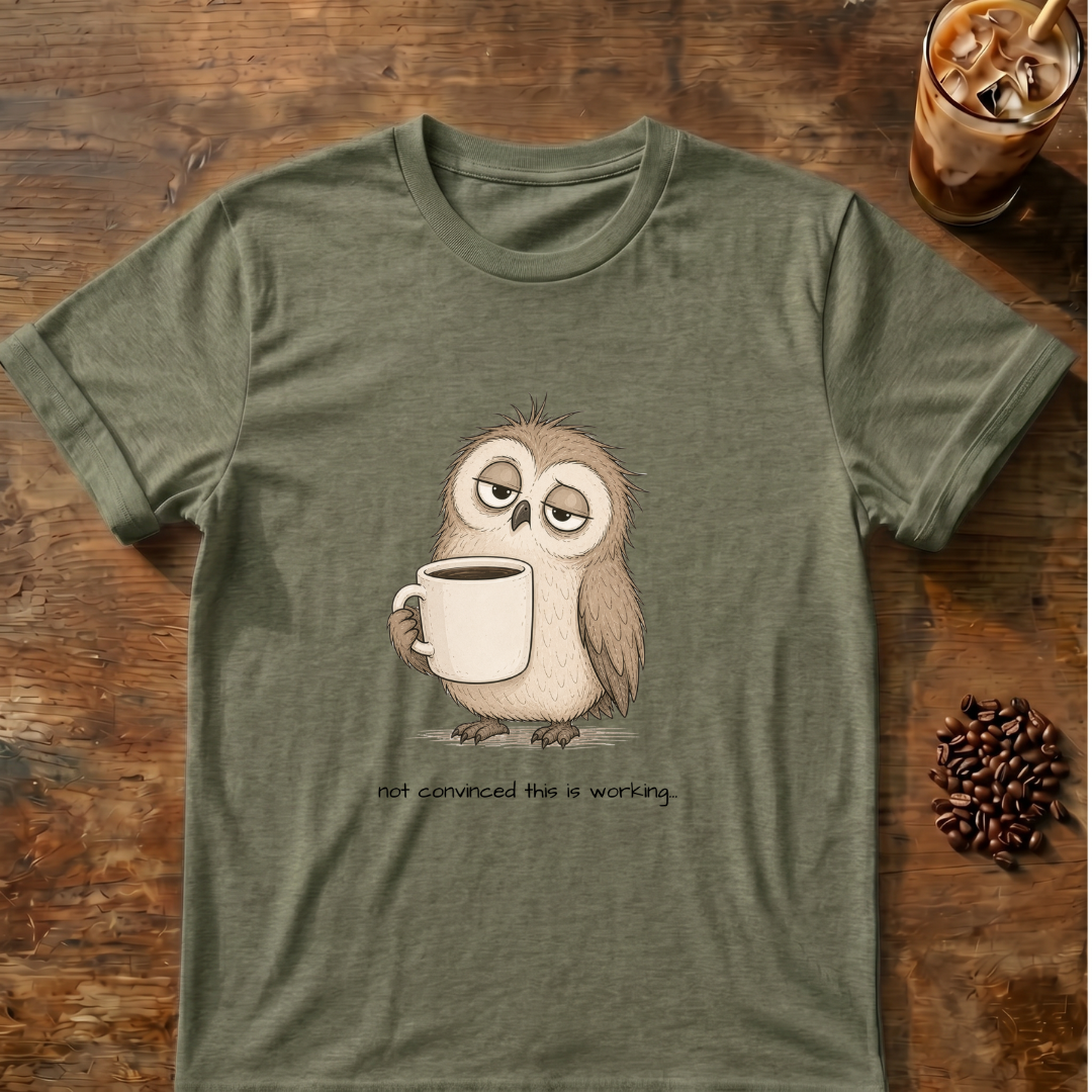 Not convinced this is working Owl T-Shirt