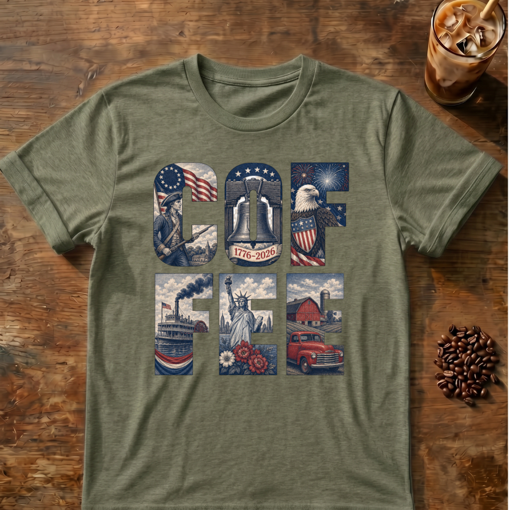 Coffee Patriotic USA T‑Shirt