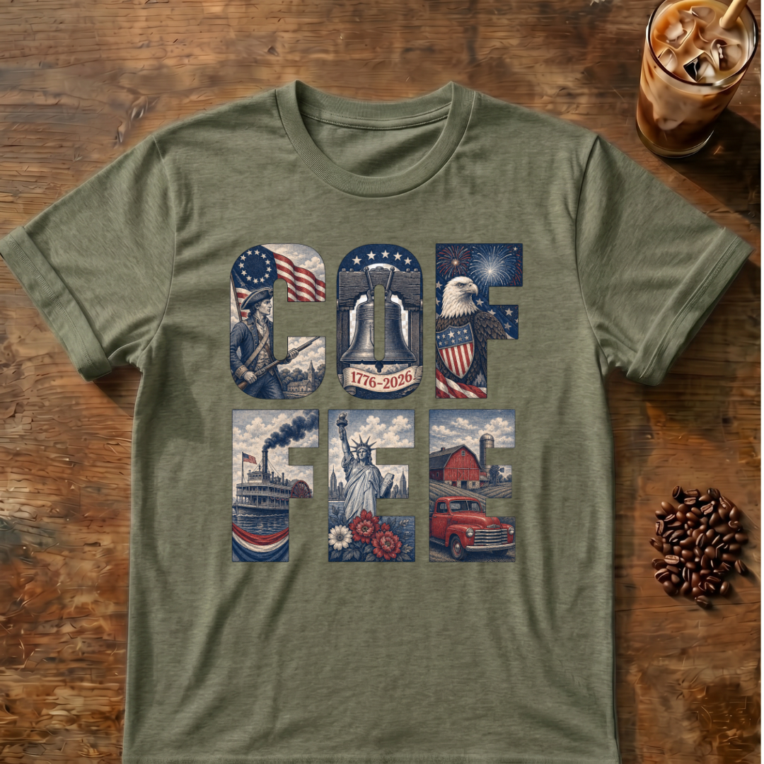 Coffee Patriotic USA T‑Shirt
