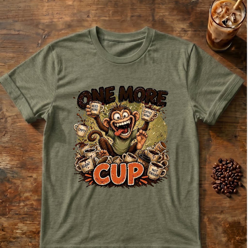 One More Cup Monkey T-Shirt