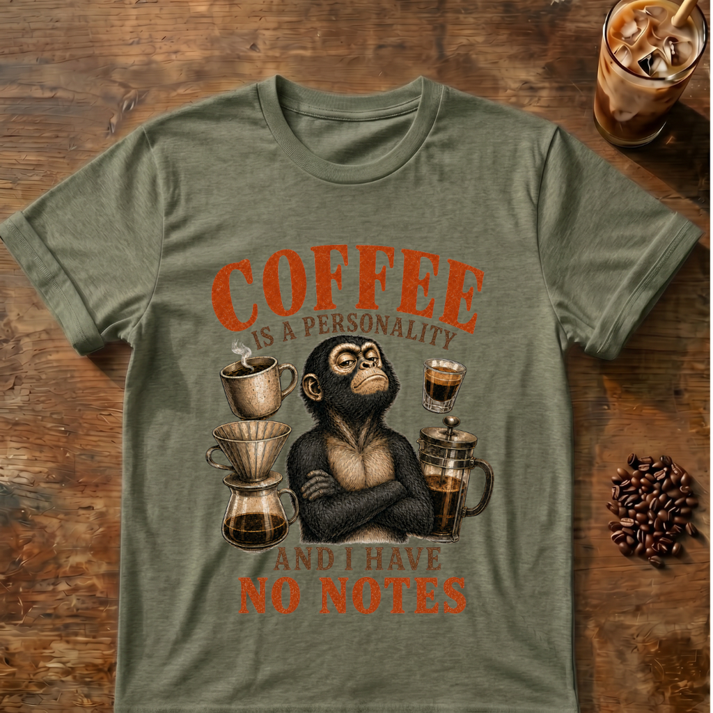 Coffee Is My Personality Spider Monkey T-Shirt