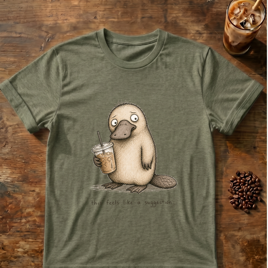 Platypus 'this feels like a suggestion' T-Shirt