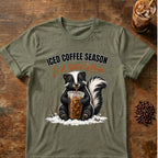 Iced Coffee Season Skunk T-Shirt