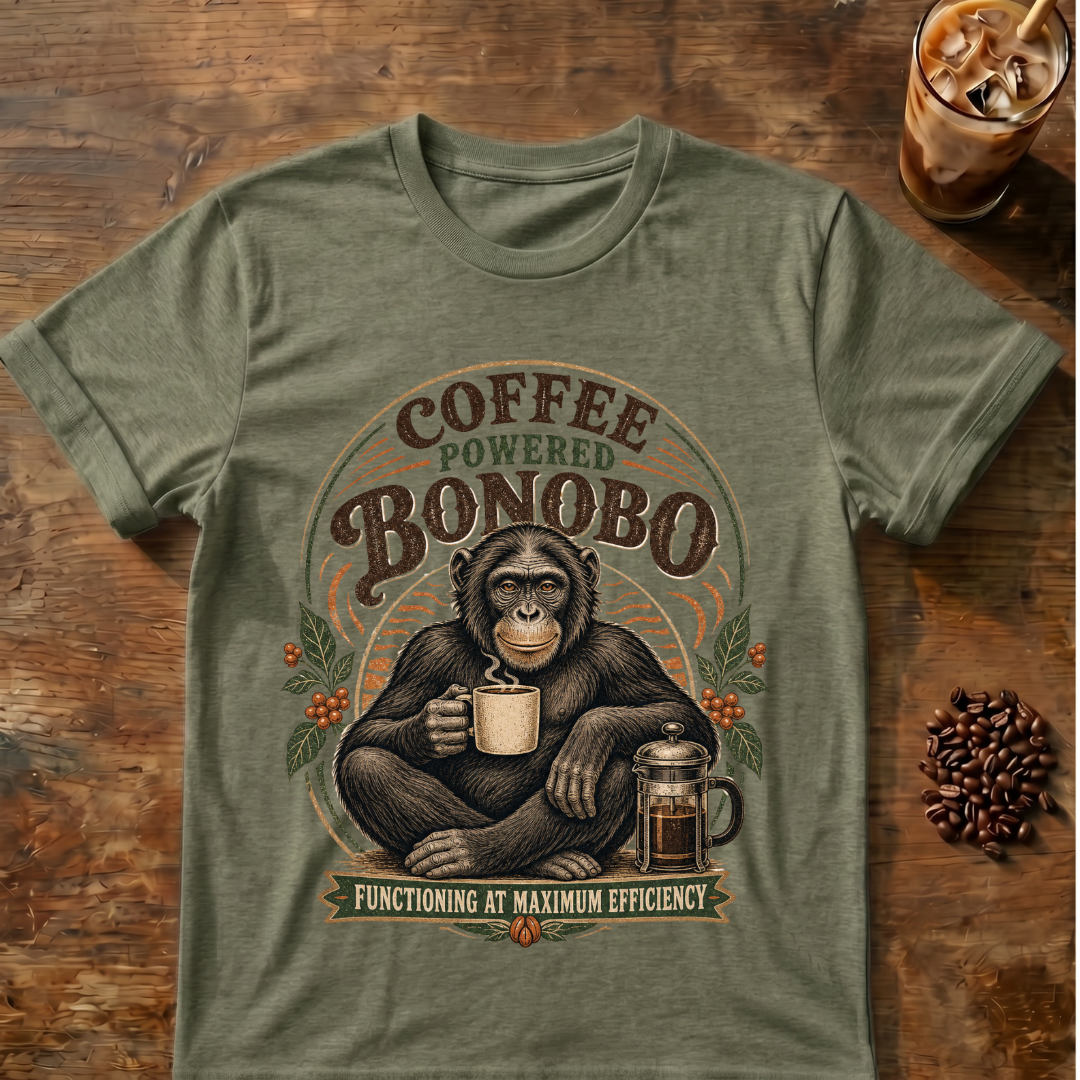 Coffee-Powered Bonobo T-Shirt