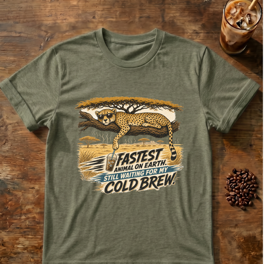 Cheetah Coffee T-shirt