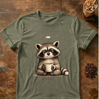 Low Battery Raccoon T-Shirt