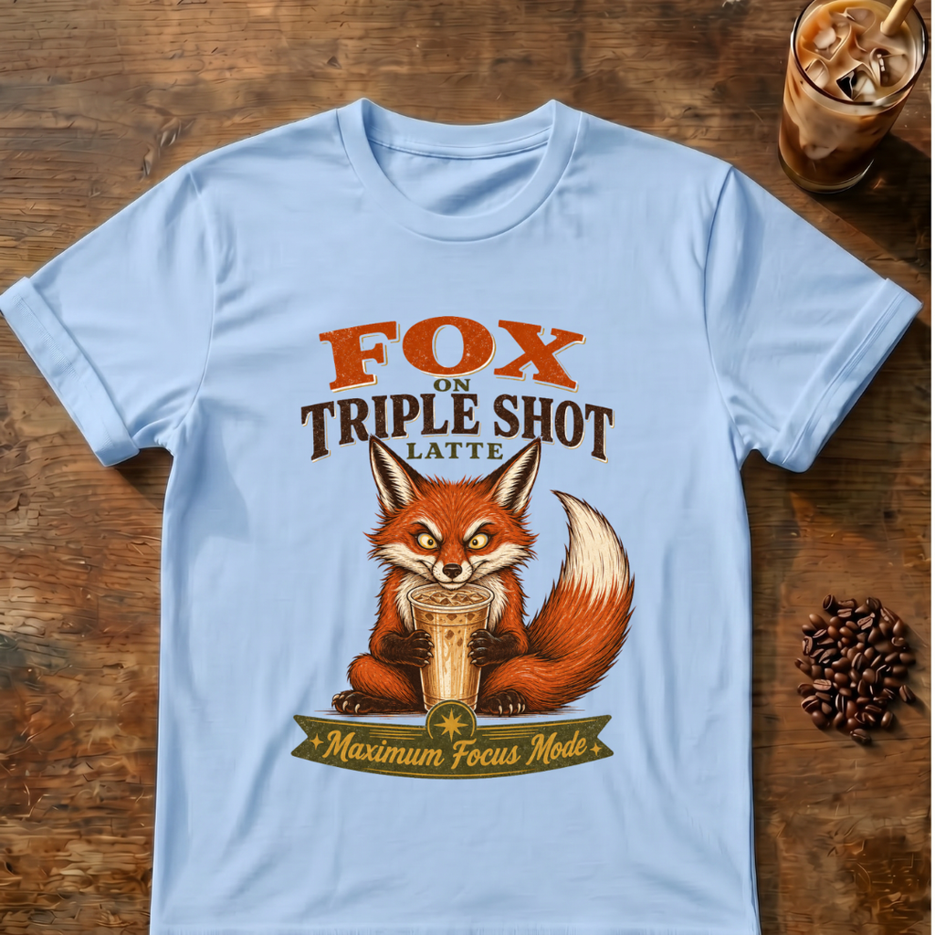 Fox on Triple Shot Latte T-Shirt