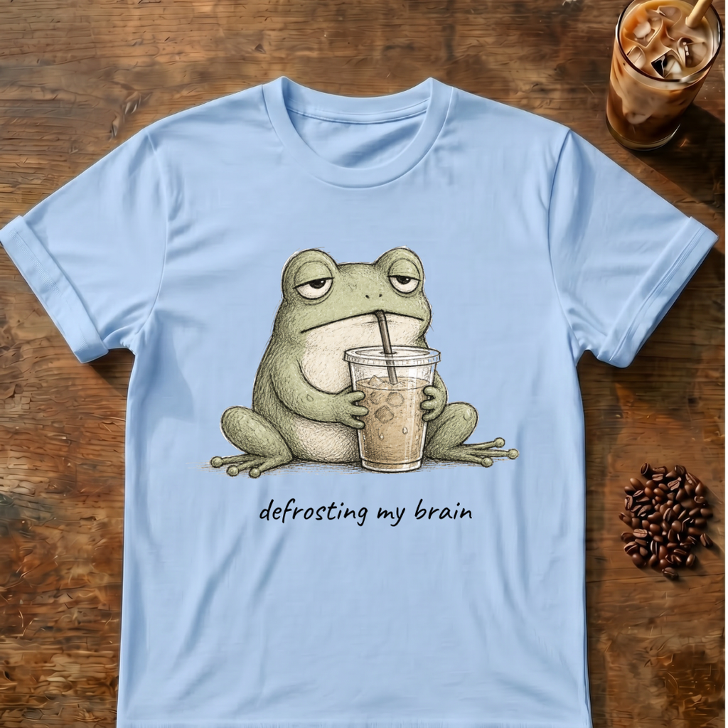 “Defrosting My Brain” Frog T-Shirt