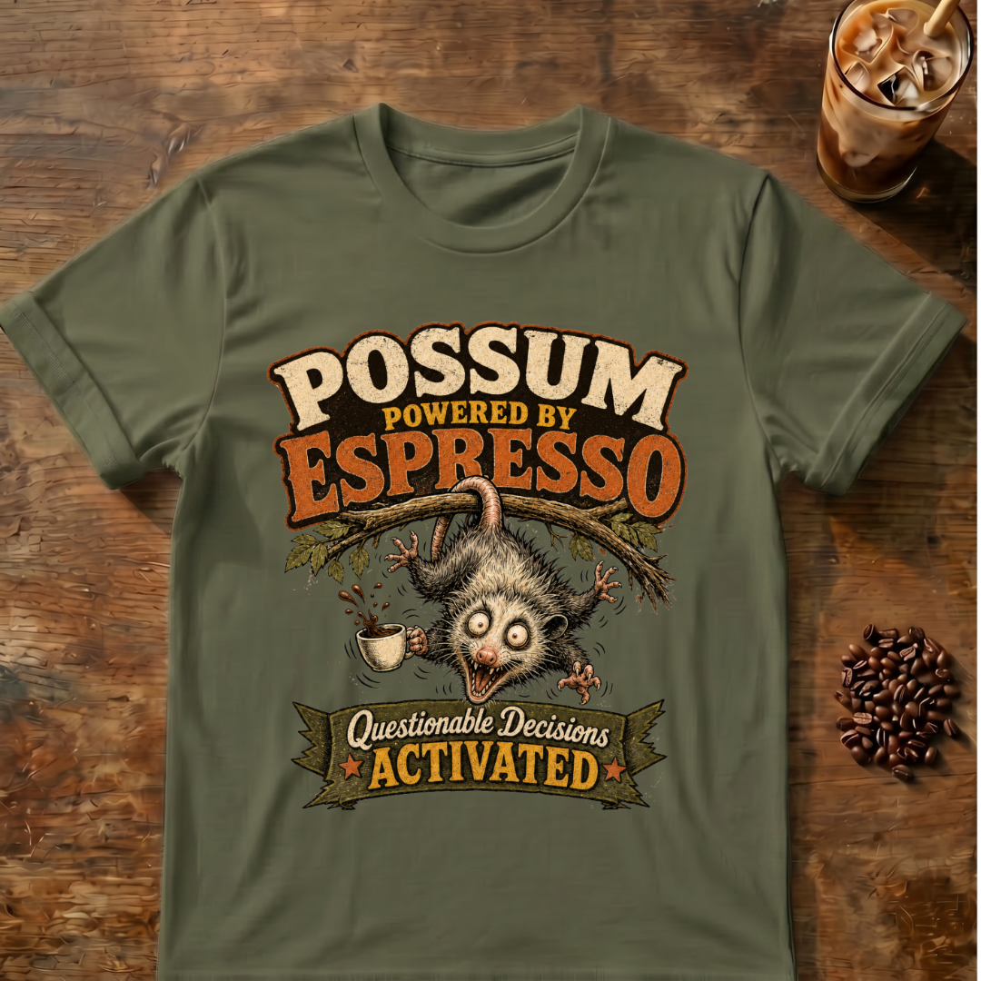 Possum Powered By Espresso T-Shirt