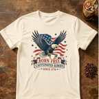 Born Free, Caffeinated Always Patriotic T‑Shirt